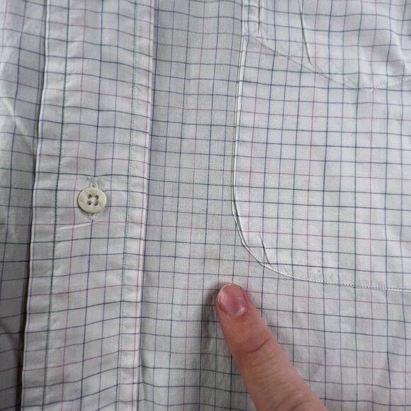 Gitman Bros For Fashion Post Louisville Button Up Shirt 16 34 Check USA Made - Picture 14 of 16